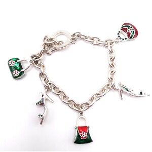 Fashion Charm Bracelet‎ Heels Purses 7.5in
